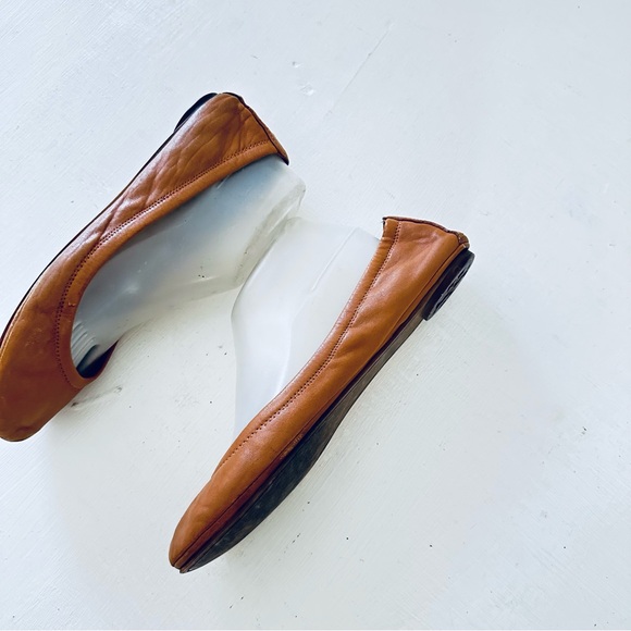 Tory Burch Size 9M shoes brown leather needs to paint a part slip - Picture 9 of 9
